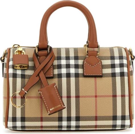 burberry checked zipped mini bowling bag|burberry clutches and evening bags.